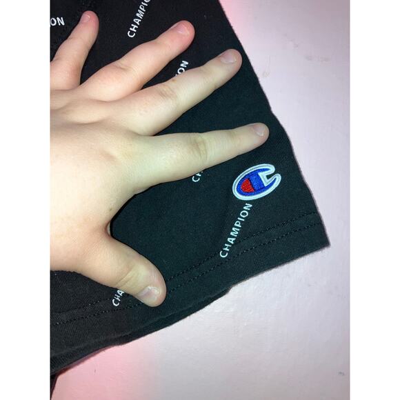 Champion black graphic tee size large - Picture 3 of 5